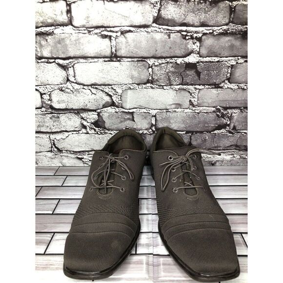 Mark Nason Dress Knit Oxford Gray Taupe Comfort Casual Walk Shoes Women Sz 12M - Picture 2 of 16